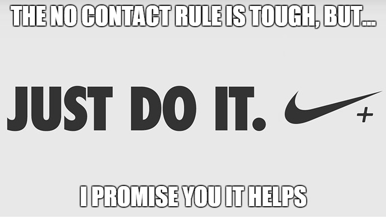 no contact just do it meme