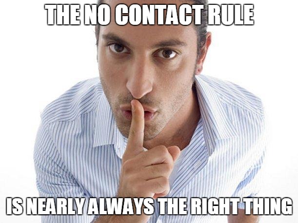 no contact rule meme